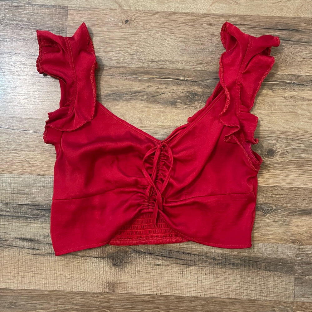 free people ruched top 🌹